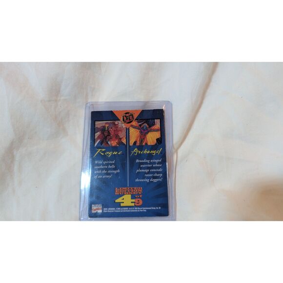 1994 Fleer X-Men Ultra Limited Edition Subset 4 of 9 Rogue and Archangel - Picture 2 of 2